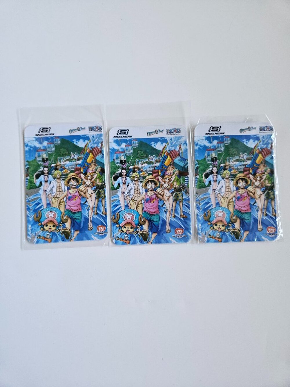 3 Skechers One Piece Anime Mugiwara Hong Kong Ocean Park Card Wallets